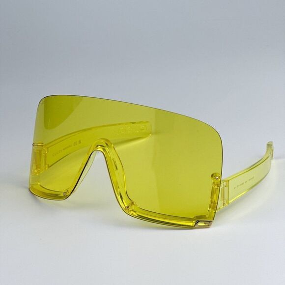 NEW Gucci GG1631S 009 Yellow Shield Unisex Sunglasses GG 1631S - Picture 1 of 11